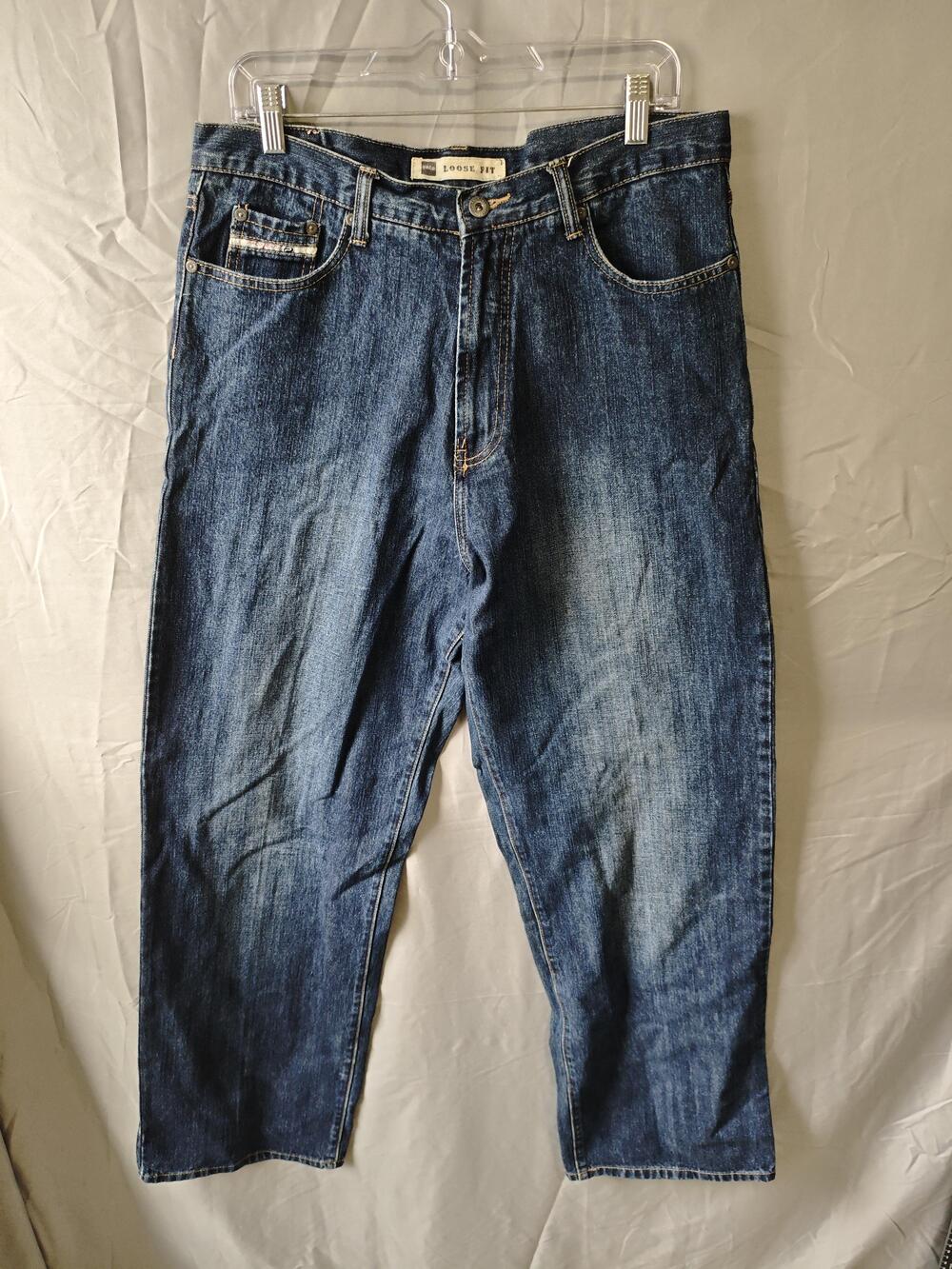 Paco Jeans Loose Fit Jeans Mens 34x32 Blue Denim Baggy Straight Leg Vintage Y2k